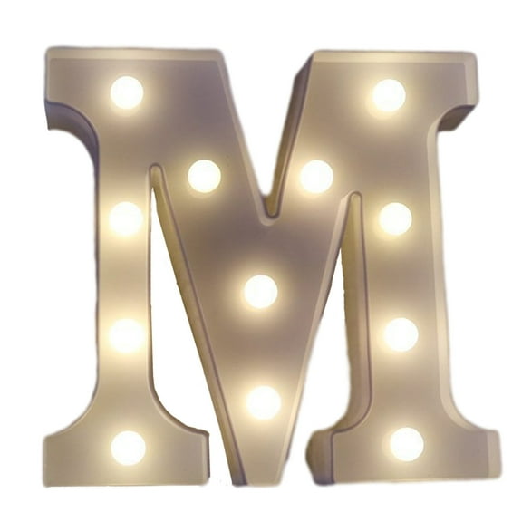 BAOPAI Battery Powered LED Marquee Light Up Alphabet Letters Sign for DIY Custom Words Party Birthday Indoor Outdoor Home Bar Decor