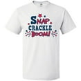 thumbnail image 3 of Inktastic 4th of July Snap Crackle Boom with Red and White Fireworks T-Shirt, 3 of 5
