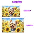 thumbnail image 5 of Yorkshire Terrier Hello Summer Sunshine Sunflowers Spring Retro Vintage Indoor Rug Yorkie Dog Lover Gifts Carpet Living Bed Room Sofa Home Decor - 00008, 5 of 5