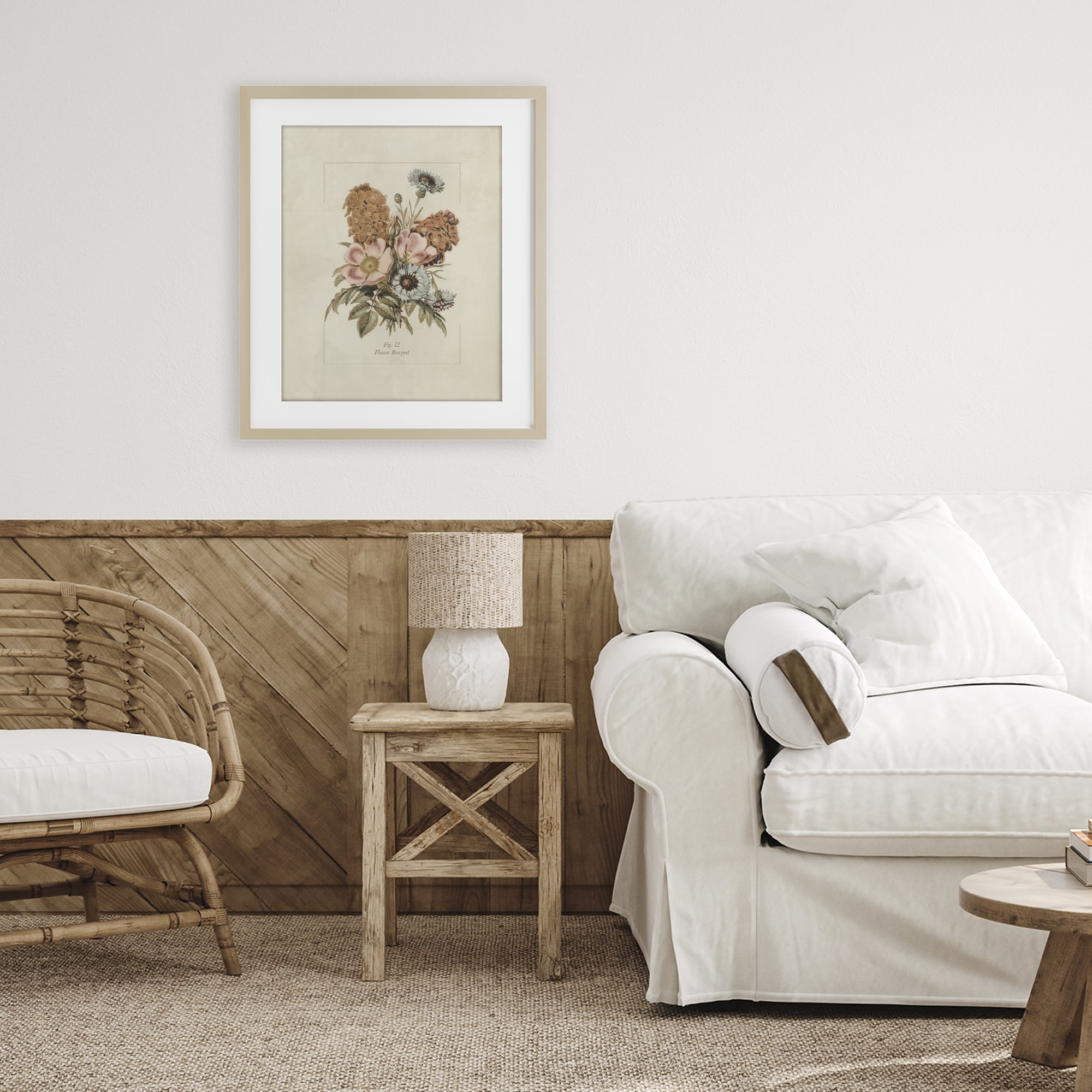 Stupell Industries Flower Bouquet Vintage Blossoms Birch Framed Print Under Glass, design by Dan Meneely