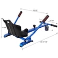 thumbnail image 4 of CQSXDA Hoverboard Seat Attachment Go-Kart,Fits 6.5" 8"10" Hoverboards,Sturdy Adjustable Off-Road Frame,Hover Cart for Family Fun,not include Hoverboard, 4 of 13