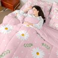 thumbnail image 5 of Manfei Flowers Daisy 7-Piece Twin Bedding,Spring Garden Bedding Comforter Set,Reversible, 5 of 6