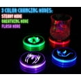 thumbnail image 2 of Gaming Coasters by Dreamcontroller USB Rechargeable LED Coaster for Gamer Room Decor. Light up Coasters for Gaming Desk Decor, Nerd Decorations, Nerdy Man Cave Decor 3.5" Anime Coasters for Gamer Gift, 2 of 6