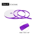 thumbnail image 2 of Uxcell Satin Ribbon Grosgrain Solid Silk Wedding Bouquet Ribbon for Valentine's Day Gift Wrapping Cake Box Bows Dark Purple-3/8" x 65 Yard, 2 of 7