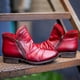 thumbnail image 2 of NECHOLOGY Botas Mujer Adulto Femenino Zapatos Botines mujer Botas informales con cremallera para mujer, zapatos Retro, colores, a la , tobilleras , sólidas, para mujer (Red, 7), 2 of 4