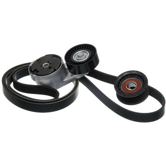 Serpentine Belt Drive Component Kit - Compatible with 2016 - 2022 Jeep Grand Cherokee 3.6L V6 FLEX 2017 2018 2019 2020 2021