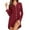 Wine, variant on ameIAEA Long Sleeve Nightgowns for Women Sleep Night Shirt Button Down Sleepwear Pajama Dress