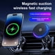 thumbnail image 2 of Cargador magnético para coche con rotación de 360 grados, fácil de instalar, para ventilación de coche, carga inalámbrica, cargador rápido, soporte para teléfono., 2 of 8
