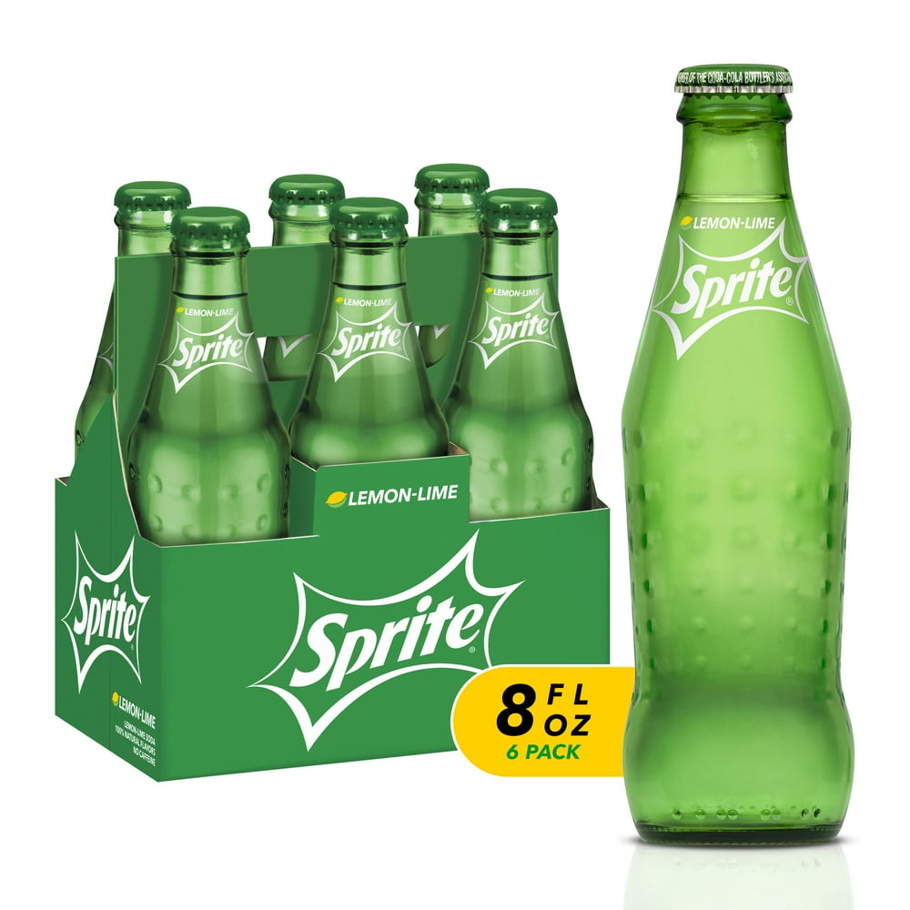 Sprite Lemon Lime Soda Soft Drinks, 8 fl oz, 6 Pack