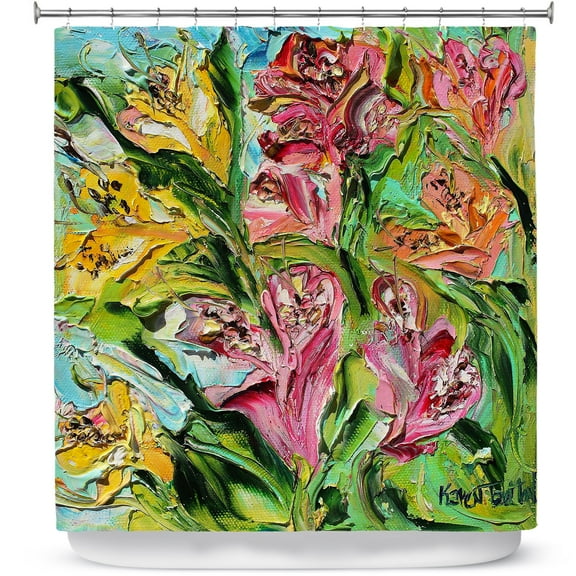 Shower Curtains 70" x 93" from DiaNoche Designs by Karen Tarlton - Lilly Flowers
