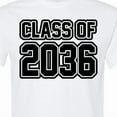 thumbnail image 4 of Inktastic Class of 2036 in Black Outlined Text T-Shirt, 4 of 5