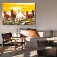 thumbnail image 6 of Eight Horses Canvas Poster Bedroom Decor Sports Landscape Office Room Decor Gift,Frame-style,12x18inch(30x45cm), 6 of 8