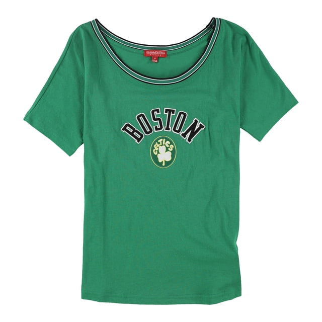 Mitchell & Ness Womens NBA Hardwood Classics Embellished T-Shirt, Green, Medium