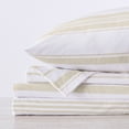 thumbnail image 4 of Great Bay Home Turkish Cotton Solid Flannel Sheet Set  (Twin, Taupe - Stripe), 4 of 6