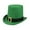 Green-A, variant on SwiftWear St. Patrick's Day Hat with Metal Buckle, Green Top Hat for Saint Patricks Costume for Irish Party Parade