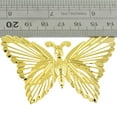 thumbnail image 2 of 6x de mariposa dorados Collar Colgante Medallón Joyería Fabricación de bricolaje Hallazgo, 2 of 3