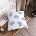 thumbnail image 7 of YFYANG Square Velvet Decorative Throw Pillow, 16"x16" Purple Heart Line Doodle Pattern Sofa Bed Cushion Pillows, 7 of 7