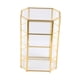 thumbnail image 1 of Joyero de cristal, estuche de exposición para joyería, caja de baratija transparente, organizador, estuche de almacenamiento de cosméticos para, 1 of 9