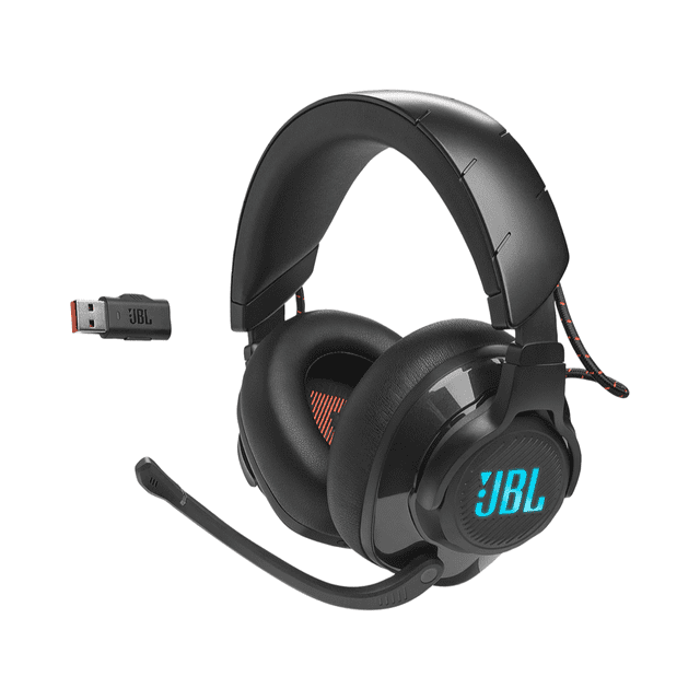 Open Box - JBL Quantum 610 Wireless Gaming Headset – 2.4GHz USB, 50mm Drivers, Flip-Up Mic, PC/PS5/Switch Compatible, Black