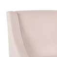 thumbnail image 2 of Benzara Fabric Upholstered Swooped Accent Chair - Pink/Brown, 2 of 5