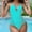 Sky Blue, variant on LEBONYARD Women's One-Piece Swimsuit:Great for Beach Vacations-Trendy Design,Fashion Women's Sleeveless Solid Set Swimsuit Push-Up Padded Swimwear Swimsuit Beachwear Hot Pink S