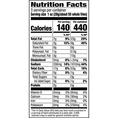 Andy Capp's Ranch Fries Snacks, 3-oz Bag