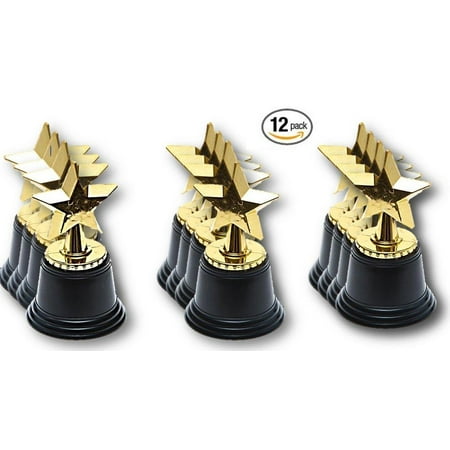 Star Column Trophy - Play Kreative Gold Award STAR Trophy - Gold Winner Rewards Prizes