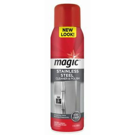 NEW 2PK Magic 17 OZ Aerosol Stainless Steel Cleaner With Stay Clean (Best Way To Clean Stainless Steel Appliances Without Streaking)