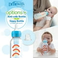 thumbnail image 4 of Dr. Brown's Anti-Colic Options+ Narrow Sippy Bottle Starter Kit, 8oz/250ml, Blue, BPA Free, 6m+, 4 of 13