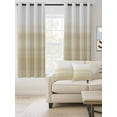 thumbnail image 2 of Fsddascl Beige White Stripes Blackout Curtains for Bedroom/Living Room, Thermal Insulated Kitchen Curtains, Farmhouse Modern Gradient Lines Grommet Darkening Window Treatment Drapes 42"x45"x2, 2 of 8