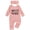 Light Pink, variant on Nwiuh Girl Winter Clothes Preemie Going Coming Home Outfit Ruffle Mitten Sweater Romper Cute Knit Jumpsuit (Pink, NewBorn)