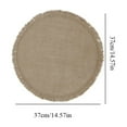 thumbnail image 2 of Durable And Stylish Placemat For Dining Elegant Heat Mats For Home And Restaurant Use Easy To Clean And Maintain round Small Kitchen Table Set for 4 Plaid Fabric Charger Think Table Outdoor Table, 2 of 2