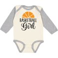 thumbnail image 3 of Inktastic Basketball Girl Sports Gift Girls Long Sleeve Baby Bodysuit, 3 of 5