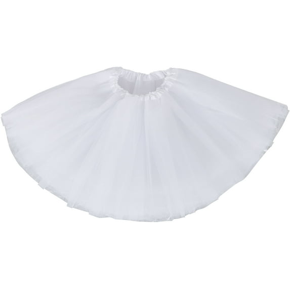 Simplicity Girls Birthday Tutu Skirt Ballet Dance Tutu Dress for 2-8 Years,White