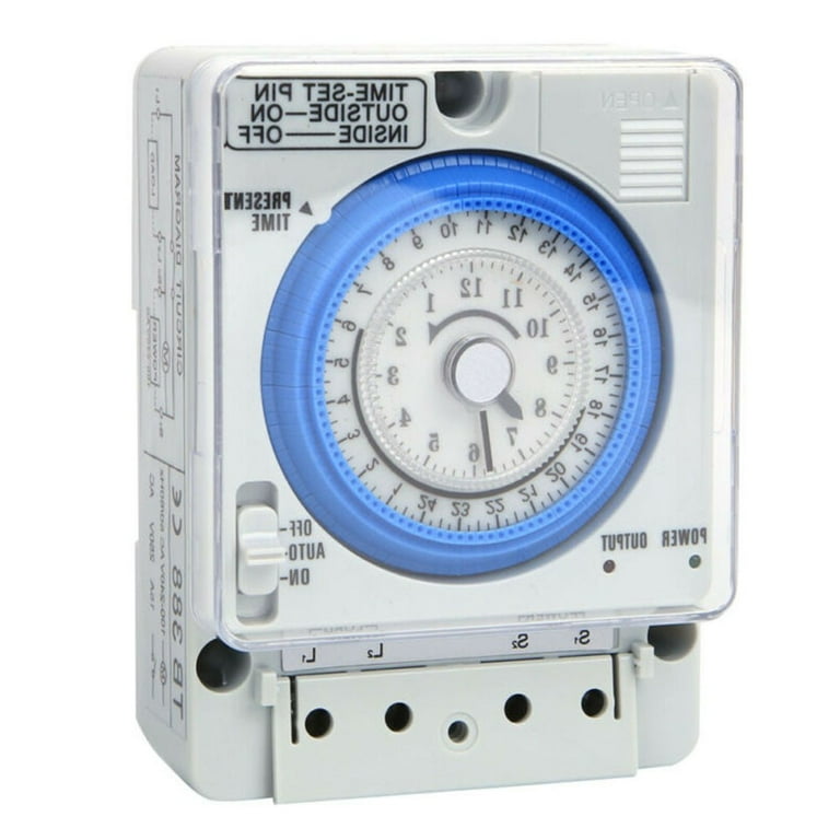 TB388 Mechanical Timer 15 Minutes 24 Hours Time Switch Relay Non Power  Failure 