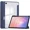 Blue, variant on Case for Samsung Galaxy Tab S11 11 inch 2025 SM-X730 X736B, Tri-Fold Smart Folio Cover Auto Wake/Sleep with Clear Back/Pencil Holder Stand