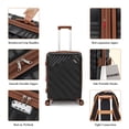 thumbnail image 3 of Rosamo 5 Piece 20/24/28 Inch Hardside Luggage Set, Expandable Suitcase with Spinner Wheels & TSA Lock, Carry on Luggage Set with Travel Bags, 3 of 10