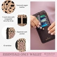 thumbnail image 3 of Kedzie Essentials Only Zippered Wallet Vegan Leather Card Holder Exterior ID Window, Feline Cute (Women's), 3 of 7
