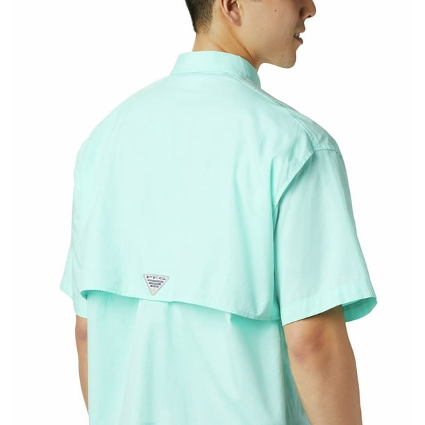 Columbia Men's Bonehead Short Sleeve Shirt, Gulf Stream, Large