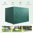 thumbnail image 5 of Resenkos Patio Furniture Covers,Outdoor Swing Cover,3-Seater Patio Swing Cover, Outdoor Garden Protection Hammock Cover Waterproof, Dark Green, 5 of 11