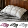 thumbnail image 7 of Goose Down Pillow and Feather Pillows for Neck/Back/Side Sleepers, Premium Soft Down Fill Standard Size Pillow for Sleeping, Hotel Bed Pillow with Cotton Cover, 48 X 74 Cm, 7 of 7