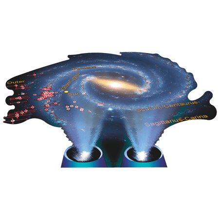 H69312 Milky Way Hologram Galaxy Map