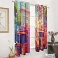 thumbnail image 2 of Fire Engine Car Truck Blackout Curtains for Bedroom Curtains Insulated Room Darkening Window Drapes for Living Room, 2 of 7