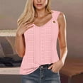 thumbnail image 2 of UPPADA Women's V Neck Tank Tops Summer Shirts 2025 Vacation Casual Sleeveless Shirts Summer Basic Tees Dressy Casual Vacation Clothes My Orders Placed Recently by Me My Account Pink,L, 2 of 6