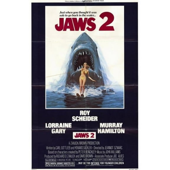 Pop Culture Graphics MOVGD3867 Jaws 2 Movie Poster, 11 x 17
