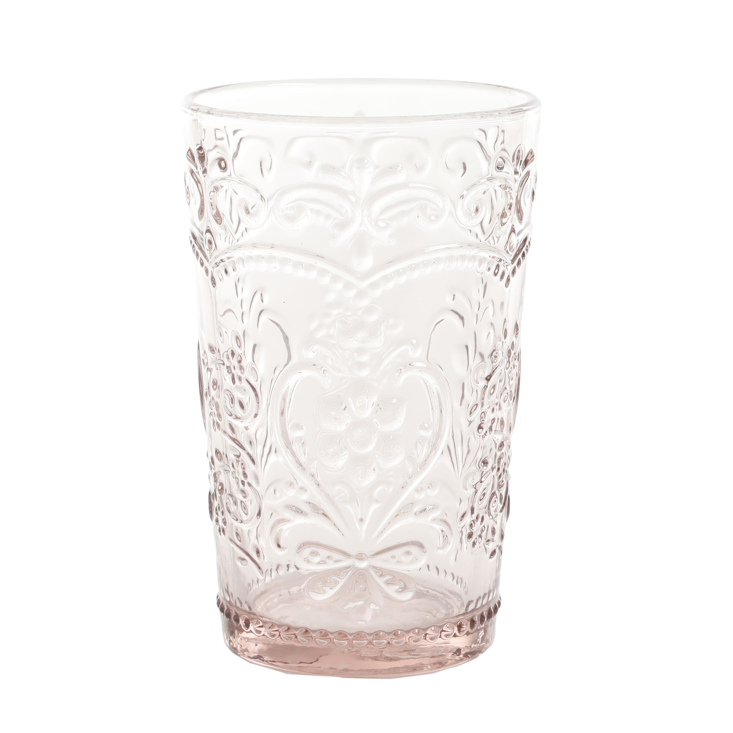 The Pioneer Woman Amelia Pink 15.22-Ounce Glass Tumblers, Set of 4 - image 2 of 4