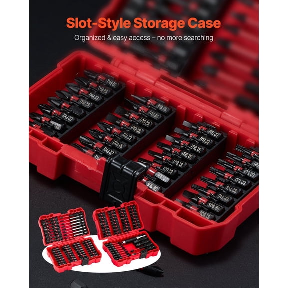 101-Piece Magnetic Screwdriver Bit Set, Blackened Finish, Secure Storage Case for Long-Lasting Performance