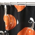 thumbnail image 6 of OVZME Thanksgiving Turkey Shower Curtain, Waterproof Soft Polyester Fabric Bathroom Decor with Autumn Colors, Seasonal Harvest Bathtub Curtain for Fall Season, 72x72 Inches, 6 of 9