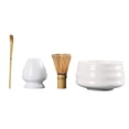 thumbnail image 3 of Juego de batidor de matcha, kit de matcha, cuchara de té práctica, herramientas, soporte para batidor, juego de té japonés, juego de matcha para regalo, preparación de té en casa Blanco, 3 of 9