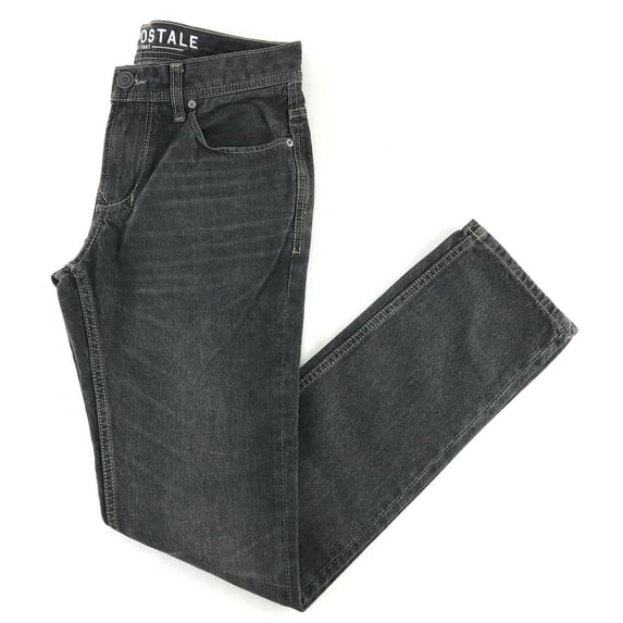 Aeropostale Mens Skinny Faded Black Wash Jeans